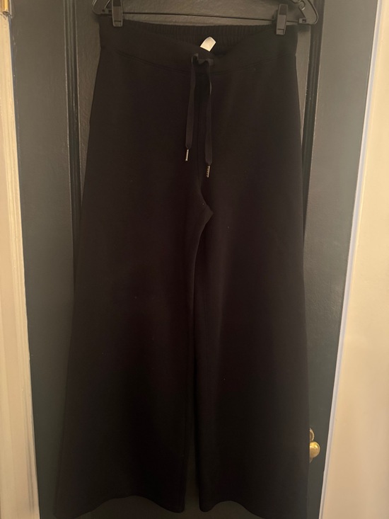 SPANX Pants - Spanx Wide Leg Black Drawstring Sweatpants